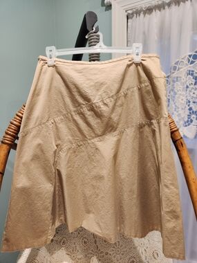 GAP Neutral Tan A-Line Panel Skirt
